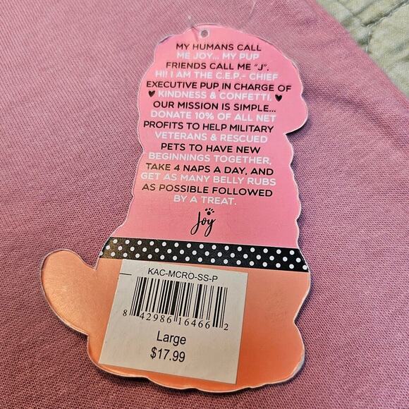 My Coffee Cup Runneth Over T Shirt Womens Large Psalms Pink Kindness & Confetti - Picture 7 of 10
